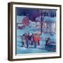 "Christmas Carollers,"December 1, 1945-Henry Soulen-Framed Giclee Print