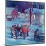 "Christmas Carollers,"December 1, 1945-Henry Soulen-Mounted Giclee Print