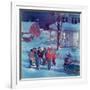 "Christmas Carollers,"December 1, 1945-Henry Soulen-Framed Giclee Print