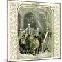 Christmas carollers - illustration by Birket Foster-Myles Birket Foster-Mounted Giclee Print