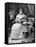 Christmas Carols in a Victorian Household, 1885-null-Framed Stretched Canvas