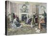 Christmas Carols-Walter Dendy Sadler-Stretched Canvas