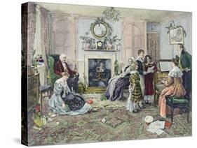 Christmas Carols-Walter Dendy Sadler-Stretched Canvas