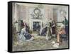 Christmas Carols-Walter Dendy Sadler-Framed Stretched Canvas