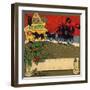 Christmas Carriage - Citrus Crate Label-Lantern Press-Framed Art Print