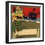 Christmas Carriage - Citrus Crate Label-Lantern Press-Framed Art Print