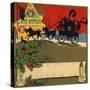 Christmas Carriage - Citrus Crate Label-Lantern Press-Stretched Canvas
