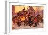 Christmas Carriage-Vintage Apple Collection-Framed Giclee Print