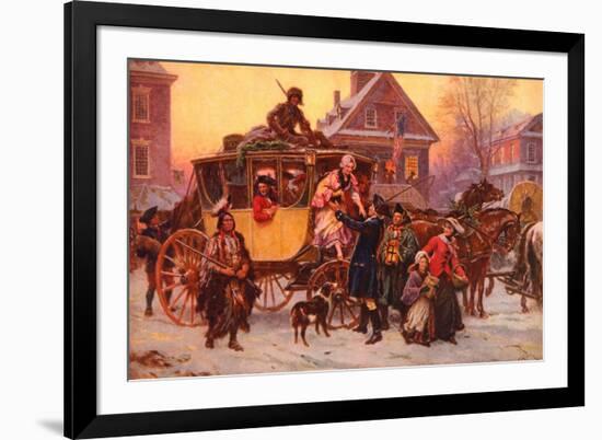 Christmas Carriage-Vintage Apple Collection-Framed Giclee Print