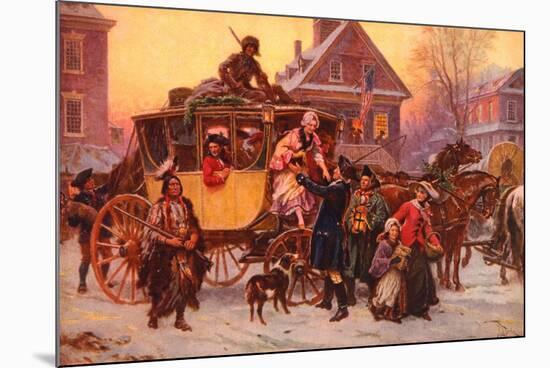Christmas Carriage-Vintage Apple Collection-Mounted Giclee Print