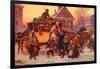 Christmas Carriage-Vintage Apple Collection-Framed Giclee Print