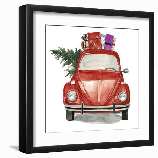 Christmas Cars I-null-Framed Art Print