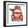 Christmas Cars I-null-Framed Art Print