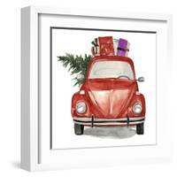 Christmas Cars I-null-Framed Art Print