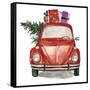 Christmas Cars I-null-Framed Stretched Canvas