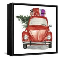 Christmas Cars I-null-Framed Stretched Canvas