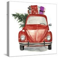 Christmas Cars I-null-Stretched Canvas