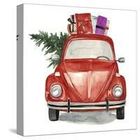 Christmas Cars I-null-Stretched Canvas