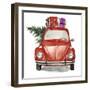 Christmas Cars I-null-Framed Art Print