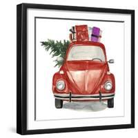 Christmas Cars I-null-Framed Art Print