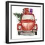 Christmas Cars I-null-Framed Art Print