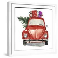 Christmas Cars I-null-Framed Art Print