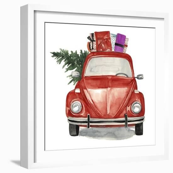 Christmas Cars I-null-Framed Art Print