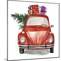 Christmas Cars I-null-Mounted Art Print