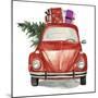 Christmas Cars I-null-Mounted Art Print