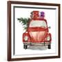 Christmas Cars I-null-Framed Art Print