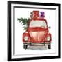 Christmas Cars I-null-Framed Art Print