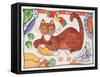 Christmas Cat and the Turkey-Cathy Baxter-Framed Stretched Canvas