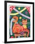 Christmas Cat with Decorations-Cathy Baxter-Framed Giclee Print