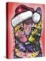 Christmas Cat-Dean Russo-Stretched Canvas