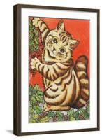 Christmas Cat-Louis Wain-Framed Giclee Print