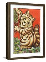 Christmas Cat-Louis Wain-Framed Giclee Print