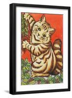 Christmas Cat-Louis Wain-Framed Giclee Print