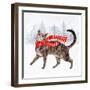 Christmas Cats & Dogs I-Victoria Borges-Framed Art Print