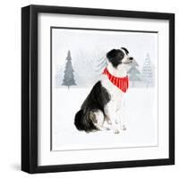 Christmas Cats & Dogs II-Victoria Borges-Framed Art Print
