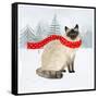 Christmas Cats & Dogs III-Victoria Borges-Framed Stretched Canvas