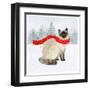 Christmas Cats & Dogs III-Victoria Borges-Framed Art Print