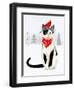 Christmas Cats & Dogs VI-Victoria Borges-Framed Art Print