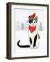 Christmas Cats & Dogs VI-Victoria Borges-Framed Art Print