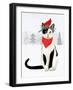 Christmas Cats & Dogs VI-Victoria Borges-Framed Art Print