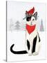 Christmas Cats & Dogs VI-Victoria Borges-Stretched Canvas