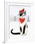 Christmas Cats & Dogs VI-Victoria Borges-Framed Art Print