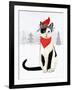 Christmas Cats & Dogs VI-Victoria Borges-Framed Art Print