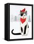 Christmas Cats & Dogs VI-Victoria Borges-Framed Stretched Canvas