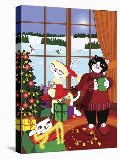 Christmas Cats Theme Christmas Decorations V2-Cindy Wider-Stretched Canvas
