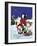 Christmas Cats Theme Christmas Star V2-Cindy Wider-Framed Giclee Print